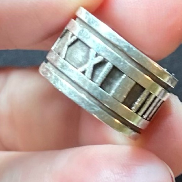 Tiffany Atlas Ring, 1995, 925 Sterling, Size 5.5
